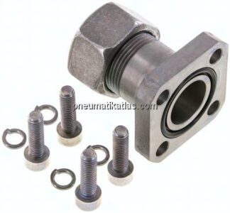 Gerade Flanschverschraubung Pumpenflansch LK 40, 18 L (M26x1,5)