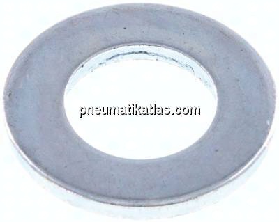 Unterlegscheibe, DIN 125 A, M 14 (15x28mm), Stahl verzinkt