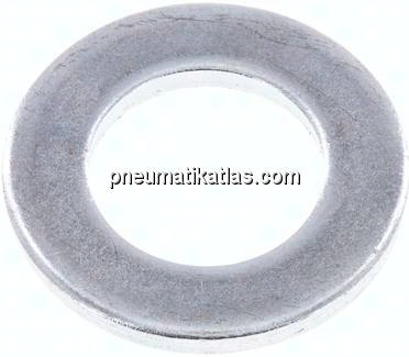 Unterlegscheibe, DIN 125 A, M 22 (23x39mm), Stahl verzinkt