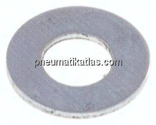 Unterlegscheibe, DIN 125 A, M 3 (3,2x7mm), Stahl verzinkt
