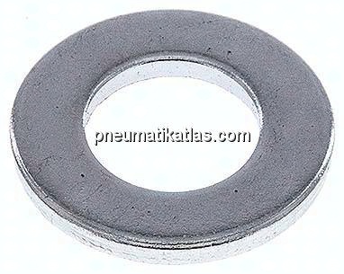 Unterlegscheibe, DIN 125 B, M 10 (10,5x20mm), Stahl verzinkt