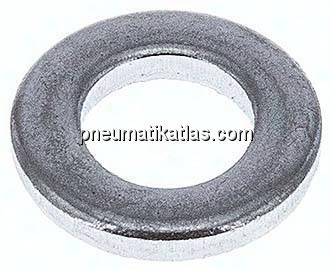 Unterlegscheibe, DIN 125 B, M 6 (6,4x12mm), Stahl verzinkt