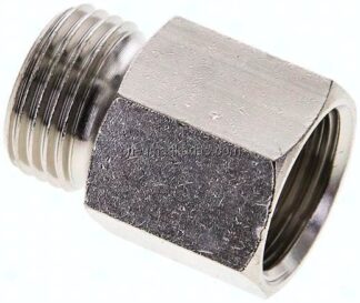 Gewindeverlängerung G 1/2"-22mm, Messing vernickelt