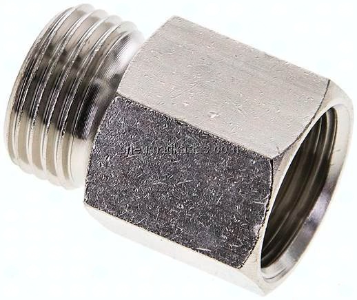 Gewindeverlängerung G 1/2"-22mm, Messing vernickelt
