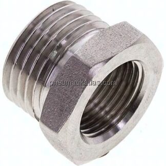Reduziernippel G 1/2"(AG)-G 3/8"(IG), 1.4571