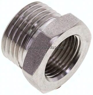 Reduziernippel G 1/2"(AG)-G 3/8"(IG), 1.4571