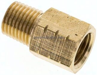 Reduziernippel R 1/4"(AG)-NPT 1/4"(IG), Messing