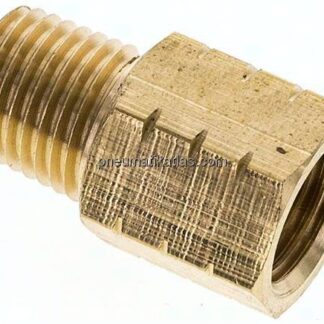 Reduziernippel R 1/4"(AG)-NPT 1/4"(IG), Messing