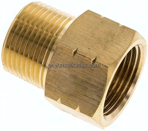 Reduziernippel NPT 3/4"(AG)-G 3/4"(IG), Messing