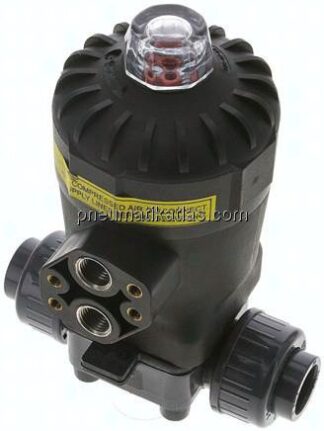 PVC-Membranventil (NC) PVC / EPDM, 20mm Klebemuffe