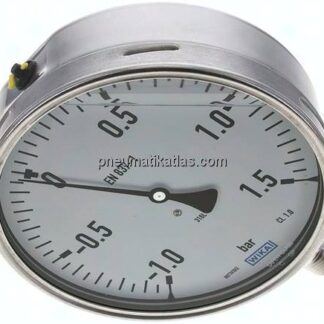 Chemie-Glycerin-Manometer senkrecht,160mm, -1 bis 1,5 bar