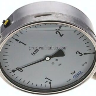 Chemie-Glycerin-Manometer senkrecht,160mm, -1 bis 3 bar