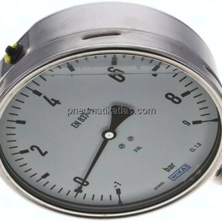 Chemie-Glycerin-Manometer senkrecht,160mm, -1 bis 9 bar
