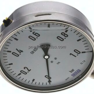 Chemie-Glycerin-Manometer senkrecht,160mm, 0 - 1 bar