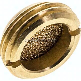flacher Schalldämpfer G 1/2", Sinterbronze, zum Versenken