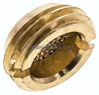 flacher Schalldämpfer G 1/4", Sinterbronze, zum Versenken