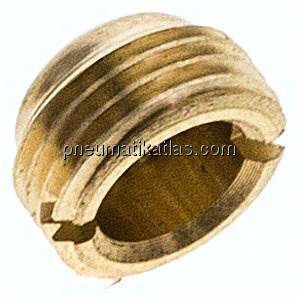 flacher Schalldämpfer G 1/8", Sinterbronze, zum Versenken
