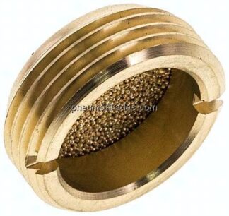 flacher Schalldämpfer G 3/4", Sinterbronze, zum Versenken