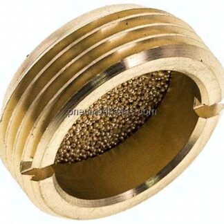 flacher Schalldämpfer G 3/4", Sinterbronze, zum Versenken