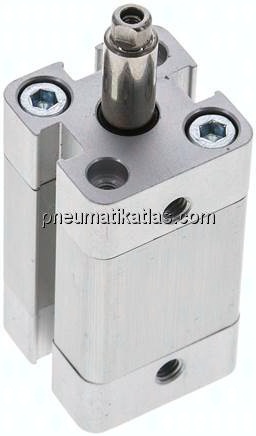 Kompaktzylinder, einfachwirkend, Kolben 12mm, Hub 15mm