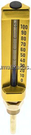 Maschinenthermometer (150mm) senkrecht/0 bis +100°C/63mm