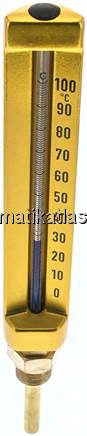 Maschinenthermometer (200mm) senkrecht/0 bis +100°C/63mm