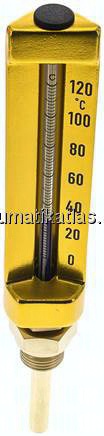 Maschinenthermometer (150mm) senkrecht/0 bis +120°C/63mm