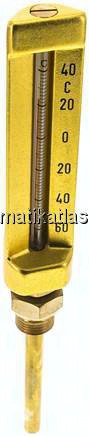 Maschinenthermometer (200mm) senkrecht/0 bis +160°C/63mm