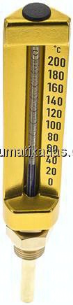 Maschinenthermometer (150mm) senkrecht/0 bis +200°C/63mm