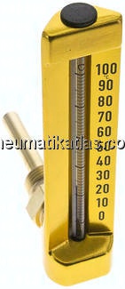 Maschinenthermometer (150mm) waagerecht/0 bis +100°C/63mm