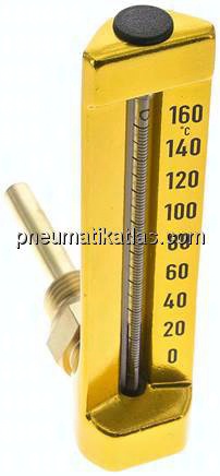 Maschinenthermometer (150mm) waagerecht/0 bis +160°C/63mm