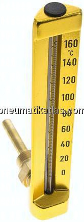 Maschinenthermometer (200mm) waagerecht/0 bis +160°C/63mm