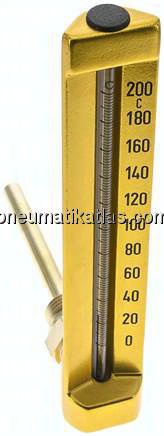 Maschinenthermometer (200mm) waagerecht/0 bis +200°C/100mm