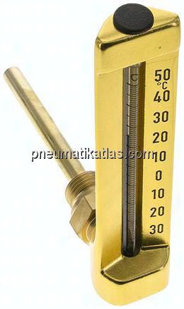 Maschinenthermometer (150mm) waagerecht/-30 bis +50°C/100mm
