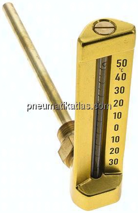 Maschinenthermometer (150mm) waagerecht/-30 bis +50°C/160mm