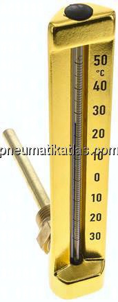 Maschinenthermometer (200mm) waagerecht/-30 bis +50°C/100mm