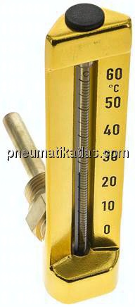 Maschinenthermometer (150mm) waagerecht/0 bis +60°C/63mm