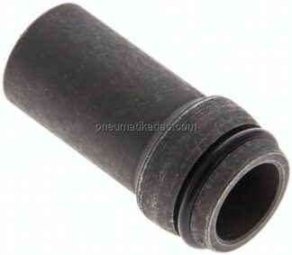 Anschweißnippel 16 x 2mm, Stahl phosphatiert