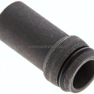 Anschweißnippel 16 x 2mm, Stahl phosphatiert