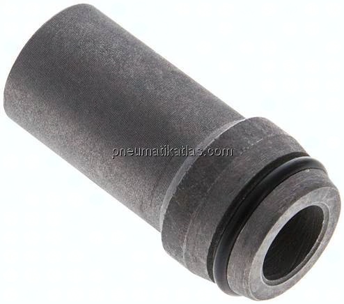 Anschweißnippel 16 x 3mm, Stahl phosphatiert