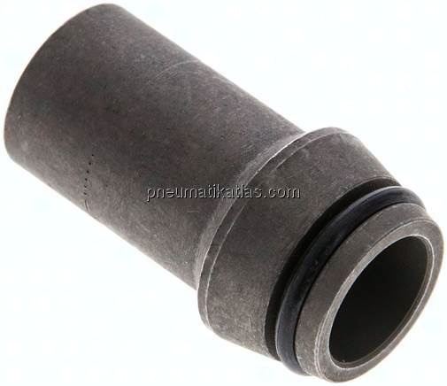 Anschweißnippel 20 x 2mm, Stahl phosphatiert