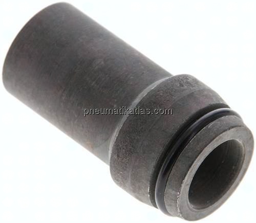 Anschweißnippel 20 x 3mm, Stahl phosphatiert