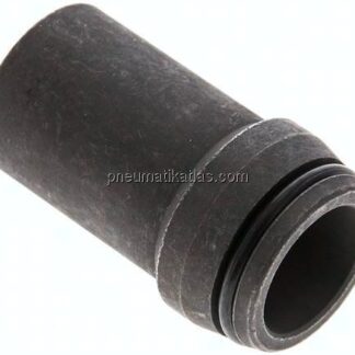 Anschweißnippel 25 x 3mm, Stahl phosphatiert