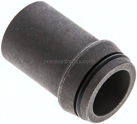 Anschweißnippel 30 x 4mm, Stahl phosphatiert