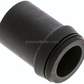 Anschweißnippel 38 x 6mm, Stahl phosphatiert