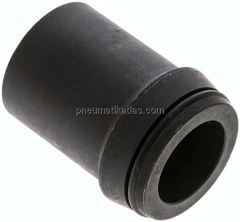 Anschweißnippel 38 x 6mm, Stahl phosphatiert