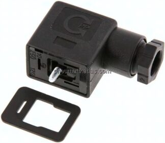 Stecker Größe 1 (Industrienorm B), schwarz