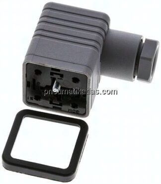 Stecker Größe 3 (DIN/EN-A), grau