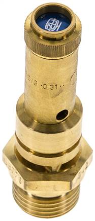 TÜV-Sicherheitsventil G 1/2" (DN8), 4,00 bar, Messing