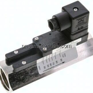 Durchflusswächter G 1", 30 - 90 l/min, Messing vernickelt